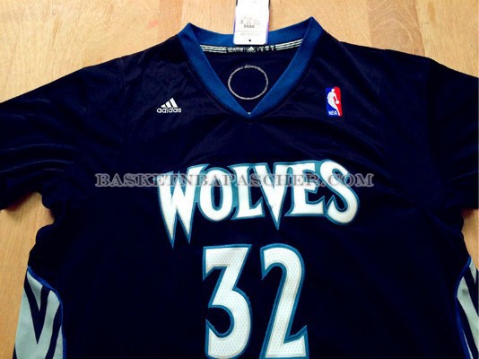 Maillot Manche Courte Minnesota Timberwolves Wiggins Noir